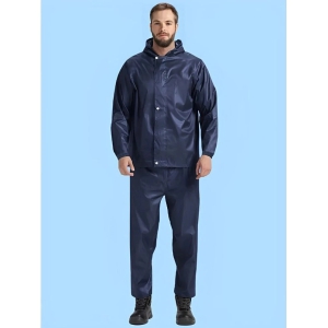 AKTIF Navy Polyester Mens Rain Suit ( Pack of 1 ) - L