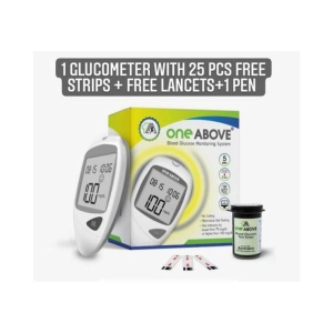 One Above Glucometer kit with 25 strips Expiry March 2024