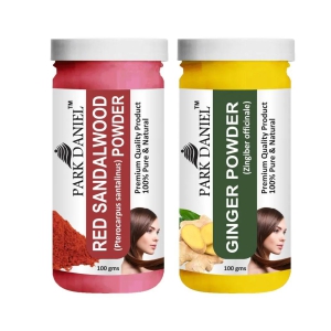 Park Daniel Red Sandalwood Powder & Ginger Powder Combo pack of 2 Jars of 100 gms(200 gms)-Free Size