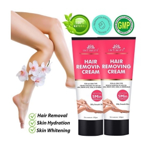 Intimify Hair Removing Cream for Skin Whitening & Hair Removal Cream Brightening, Smooth Skin and Moisturization 100 g Pack of 2