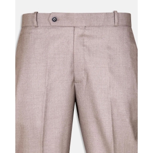 Merino Brown Normal Fit Cotton Pant-32