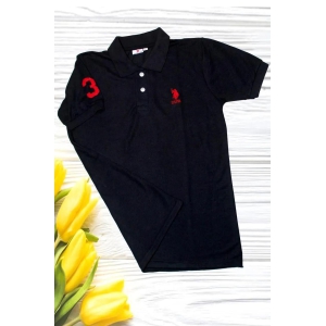 Polyester Solid Half Sleeves Polo T-Shirt-L-38