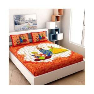 frionkandy-cotton-double-bedsheet-with-2-pillow-covers-orange