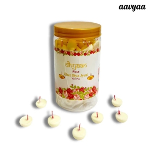 Dhyaan Rose Ghee Diya Jyot (100 pcs)