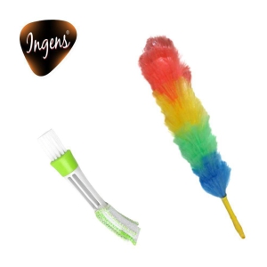 INGENS - Plastic Duster ( Pack of 2 ) - Multicolor