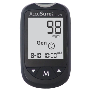 Accusure GLUCOSE MONITOR SIMPLE WITH 25 STRIPS ( STRIPS Expiry -Feb 2024)