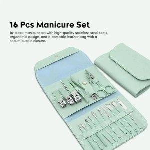 NailArt™ Manicure Pedicure 16 Pcs Tools Kit