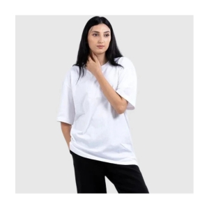 PP Kurtis - White Cotton Loose Fit Womens T-Shirt ( Pack of 1 ) - None