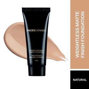 Faces Canada Mini Weightless Matte Finish Foundation - (18ml)-Natural 02