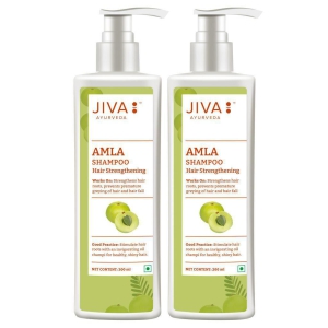 Jiva Amla Shampoo |Anti Hair Fall Shampoo for Men & Women - 200 ml (Pack of 2)