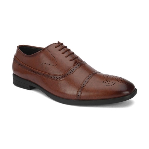 Fentacia - Tan Men's Brogue Formal Shoes - None