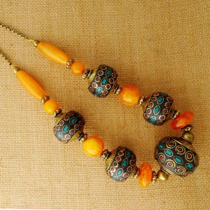 Tibetan Beaded Boho Handcrafted Necklace