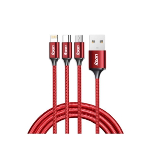 Foxin FDC-MAC03 3-In-1 USB 1.2M 3.0A Cable