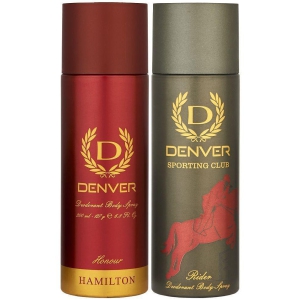 Denver Honour & Rider Deodorant Spray for Men 400 ml ( Pack of 2 )