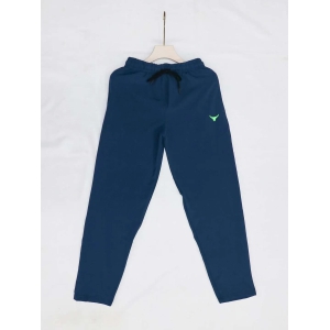 Solid Men Regular Fit Blue Track Pant-M