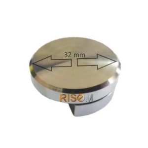 RiseOm Mirror Holder Bracket Made of Brass Pack of 4-6mm / Half Round / 32mm