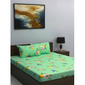 bombay-dyeing-vista-110-gsm-microfiber-blue-floral-double-bedsheet-with-2-pillow-covers