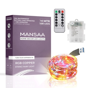 M26 Battery Operated LED String Light with Remote-10 meter / Multicolor