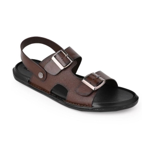 softio - Brown Mens Sandals - None