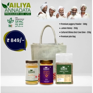 Honey, Jaggery Powder and Desi Cow Ghee Gift Pack