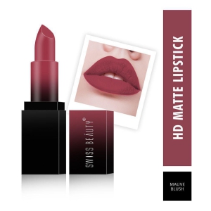 Swiss Beauty HD Matte Lipstick (Mauve Blush), 3.5gm