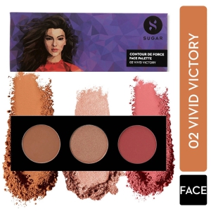 SUGAR Contour De Force Face Palette - 02 Vivid Victory (12gm)-02 Vivid Victory / 12gm