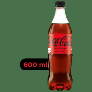 Coca Cola Soft Drink - Zero Sugar, No Calories, 600 Ml Bottle