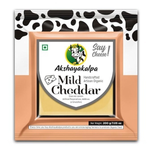 Artisan Organic Mild Cheddar 200 Gm