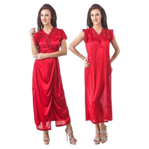 fasense-satin-night-dress-red-m