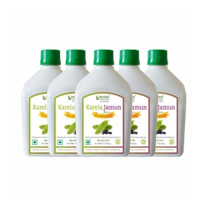 BHUMIJA LIFESCIENCES Karela Jamun Juice  Health Drink Liquid 5 l Pack of 5