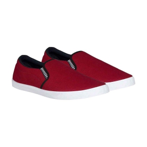 BRUTON Maroon Mens Slip on - 7