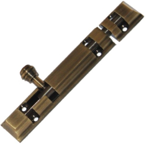 RiseOm Tower Bolt/Sliding Latch Lock Royal Design made of Brass-4 Inch / 3