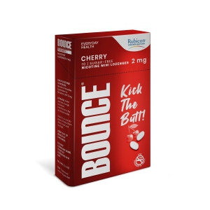 BOUNCE Nicotine Mini Lozenge 2 mg | Cherry Flavour, Sugar Free | Helps Quit Smoking | 10 Packs of 10 Lozenges