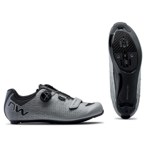 Northwave Road Cycling Shoes - Storm Carbon 2 (Silver Reflective)-45
