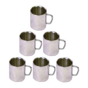 Dynore Steel Small Sober Cup Tea Cup 6 Pcs 180 ml - Steel