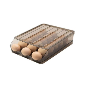 18 GRID AUTO SCROLLING DOWN PLASTIC EGG STORAGE BOX