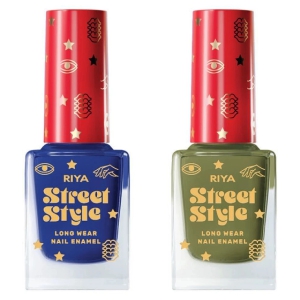 Street Style Multi Glossy Nail Polish ( Pack of 2 )