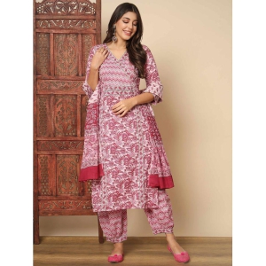 vbuyz-cotton-printed-kurti-with-pants-womens-stitched-salwar-suit-pink-pack-of-1-none