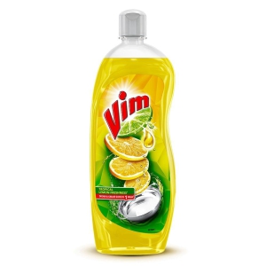 Vim Dishwash Liquid Gel Lemon,750 ml Bottle,Lemon Fragrance, Leaves No Residue