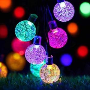 14 LED Crystal Bubble Ball String Fairy Lights For Decoration (Multicolor)-Free Size