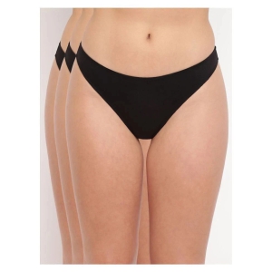 BASIICS By La Intimo Cotton Lycra Thongs - M