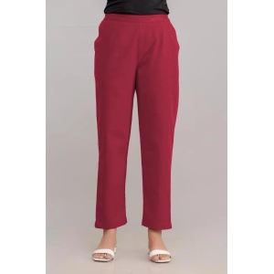 Burgundy Cotton Pants-2XL