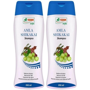 Shri Chyawan Ayurved Amla Shikakai Shampoo Gel 200 Ml Pack of 2