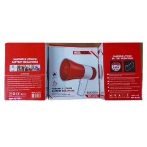 Lithium Ion Battery Red Bluetooth Megaphone With USB,Mp- 619u