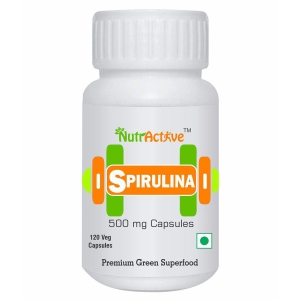 NutrActive Spirulina 500mg Capsules 120 no.s Vitamins Capsule