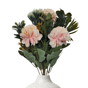 Mixed Hydrangea Artificial Flowers Peach