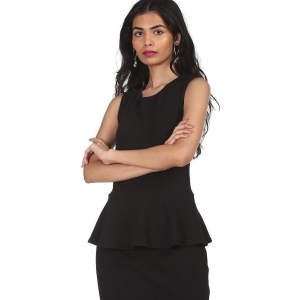 Sugr - Polyester Black Women's Peplum dress ( Pack of 1 ) - None