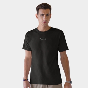 Spike Men Black Tshirt-Black / S