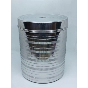 NURAT Stainless Steel Container/Jar/Dabba For Milk/Oil/Lassi - 3 Litre (Pack of 1, Silver)