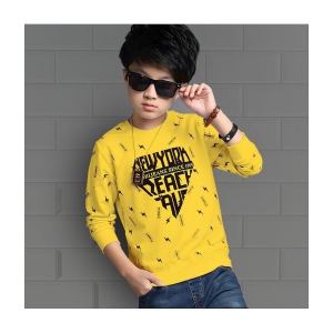 Supersquad - Bright Yellow Cotton Boys Sweatshirt ( Pack of 1 ) - None